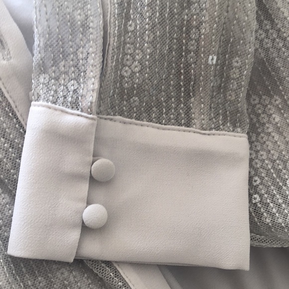 WHBM Gorgeous delicate sequin see through top with shell - Picture 4 of 10